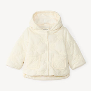 Chaqueta acolchada con capucha para niña bebé 