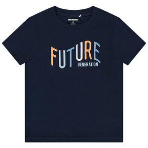 Camiseta de manga corta con bordado 3D para niño 