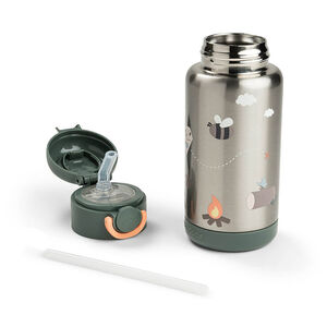 Gourde isotherme avec paille 340ml Tiny Trails Vert 
