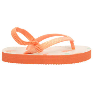 Chanclas con tira brillante y estampado de corazones para niña  Main Chanclas con tira brillante y estampado de corazones para niña