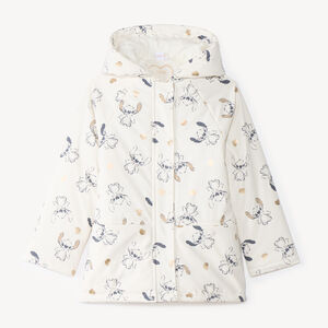 Parka con capucha para niña con estampado de Stitch de Disney 