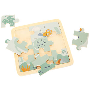 Puzzle 9 piezas de madera Elefante 