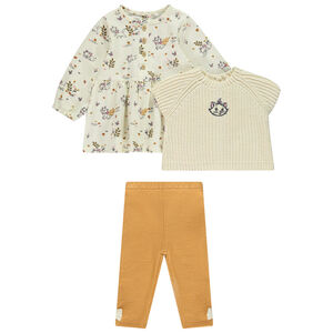 Conjunto 3 piezas con vestido estampado de Marie Disney para bebé niña 
