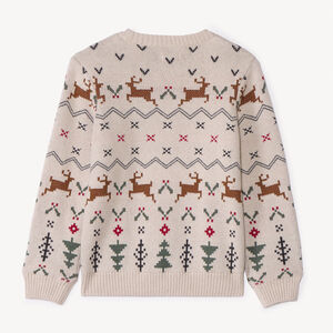 Suéter de Navidad de punto jacquard niño 