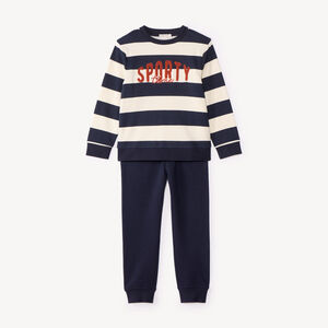 Conjunto de chándal para niño a rayas 
