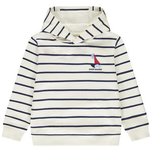 Sudadera con capucha marinera de fantasía en felpa para niño 