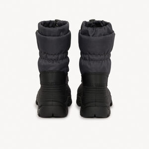 Botas après-ski bicolor con cremallera y parche de goma para bebé niño 