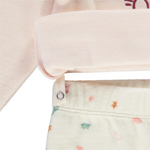 Pijama de 2 piezas de terciopelo para bebé niña 