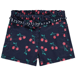pantalon corto en twill estampado all-over con cintura Main pantalon corto en twill estampado all-over con cintura