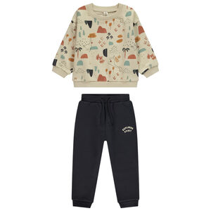 Conjunto de jogging de felpa con dinosaurios para bebé niño 