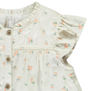Blusa de bebé niña con volantes y estampado de flores  Main Blusa de bebé niña con volantes y estampado de flores