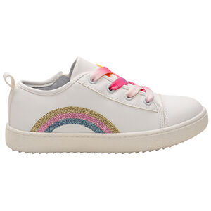 Zapatillas bajas con arcoíris bordado y cordones con degradado de colores Main Zapatillas bajas con arcoíris bordado y cordones con degradado de colores