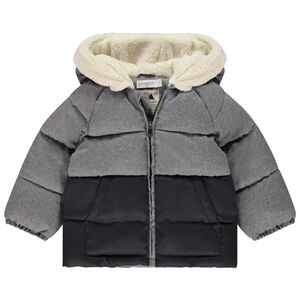 Chaqueta bicolor forrada de sherpa para bebé niño  Main Chaqueta bicolor forrada de sherpa para bebé niño