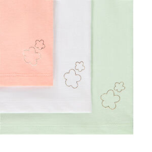 Pack de 3 camisetas sin mangas lisas para niña bebé 