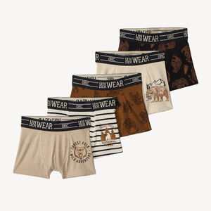 Lot de 5 boxers Bear fantaisie pour garçon   Main Lot de 5 boxers Bear fantaisie pour garçon