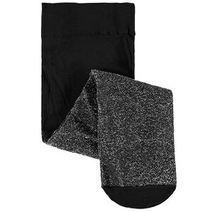 Medias finas plateadas para niña 