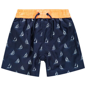 Short de baño estampado barcos 