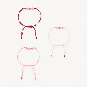 Lot de 3 bracelets à cordons réglables BFF pour fille  Main Lot de 3 bracelets à cordons réglables BFF pour fille