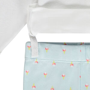 Set pijama 2 piezas puff print helado con purpurina para bebé niña 