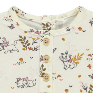 Conjunto 3 piezas con vestido estampado de Marie Disney para bebé niña 