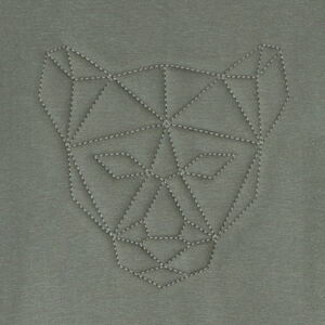 Sudadera de felpa con motivo animal en pespuntes para niño 