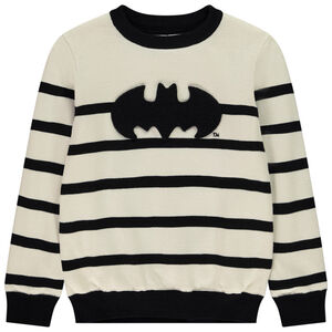 Suéter a rayas con bordado de Batman Warner para niño 