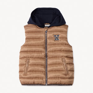 Chaleco acolchado sin mangas con capucha para niño  Main Chaleco acolchado sin mangas con capucha para niño