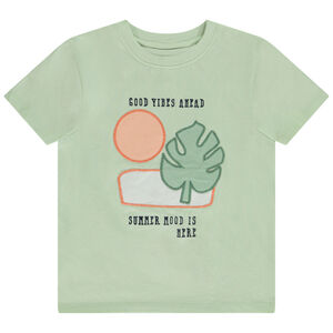 Camiseta manga corta con parches aplicados para niño 