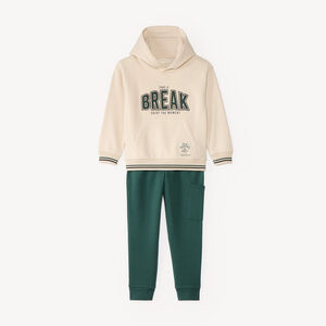 Conjunto de chándal con sudadera con capucha para niño 