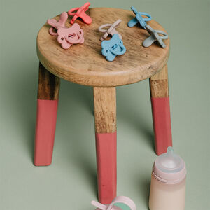 Chupete silicona fisiológico 0-6M Colour Essence Butterfly azul 