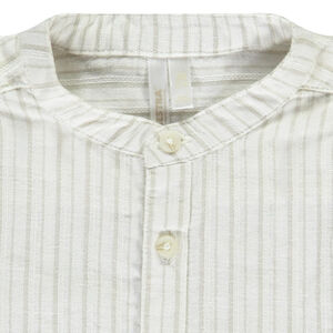 Conjunto de camisa a rayas + pichi corto para bebé niño 