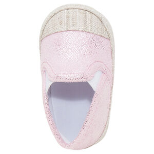 Merceditas brillantes estilo alpargatas con elásticos 