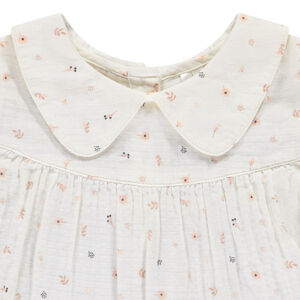 Conjunto de 3 piezas con chaleco efecto piel de bebé niña 