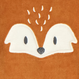 Set de pijama 2 piezas de terciopelo con bordado de zorro para niño 