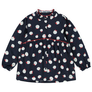 Túnica de algodón con estampado de manzanas niña 