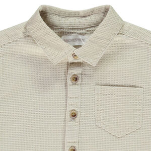 Camisa de manga larga efecto nido de abeja para bebé niño 