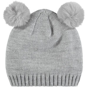 Gorro de punto con pompones 
