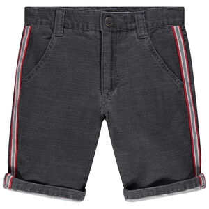 Pantalon corto surteint en maille y bandas 