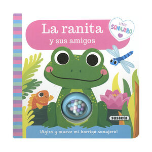 Libro con sonajero La ranita y sus amigos +0 años 