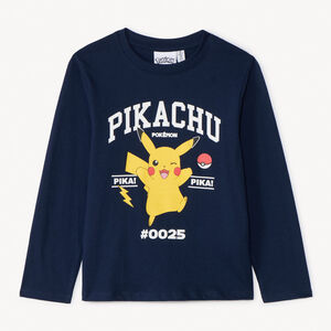 Camiseta de manga larga de Pikachu Pokémon para niño 
