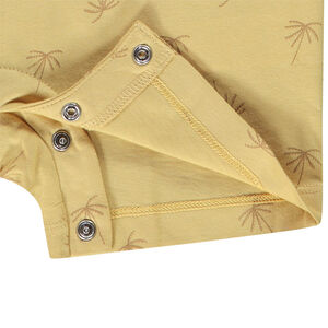 Combinaison corta sin mangas estampada palmeras para bebé niño 