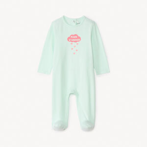 Pijama de jersey con estampado imaginativo para niña. 