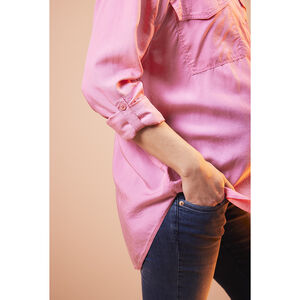 Chemise de grossesse fluide et longue en lyocell  