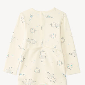 Pack de 2 pijamas de felpa para bebé niño con estampado de robot (Acabados diferentes según la edad) 