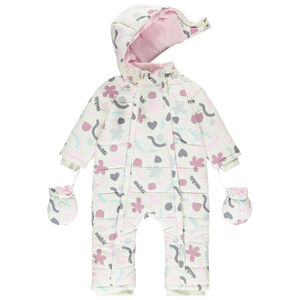 Buzo impreso arty para niña con acabados diferentes según la edad. 