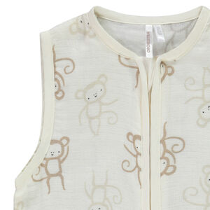 Gigoteuse sin mangas en doble gasa TOG 0.5 estampado para bebé niño 