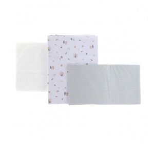 Juego de sábanas 3 piezas para moisés y carro Greeny Verde 