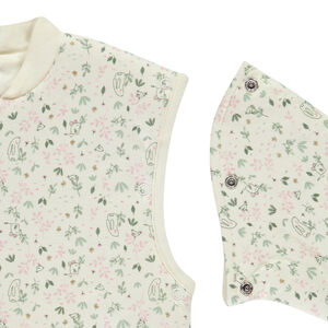 Sobrepijama impreso con mangas removibles para niña 