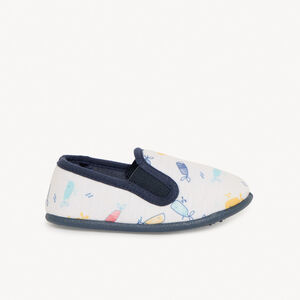 Zapatillas bajas con estampado de ballenas niño. 
