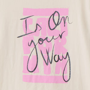 T-shirt manches longues à print pailleté pour fille 